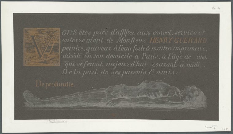 Art Print : De profundis, 1888 - Vintage Wall Art