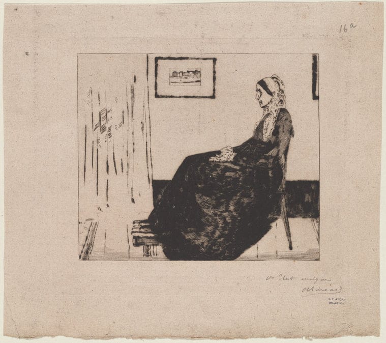 Art Print : Madame Whistler, 1883 - Vintage Wall Art V2