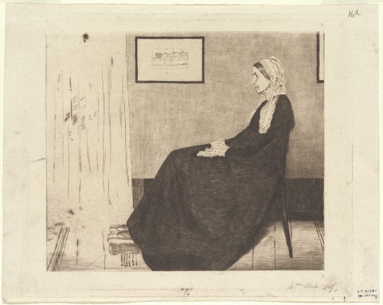Art Print : Madame Whistler, 1883 - Vintage Wall Art V1