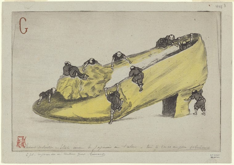 Art Print : L'Assaut du soulier, 1888 - Vintage Wall Art
