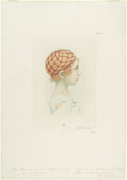 Art Print : Portrait de Jean-Raimond Guerard au Filet, 1890 - Vintage Wall Art