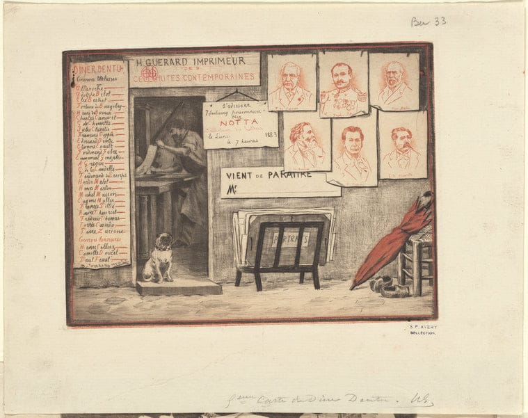 Art Print : Diner Dentu, 1883 - Vintage Wall Art
