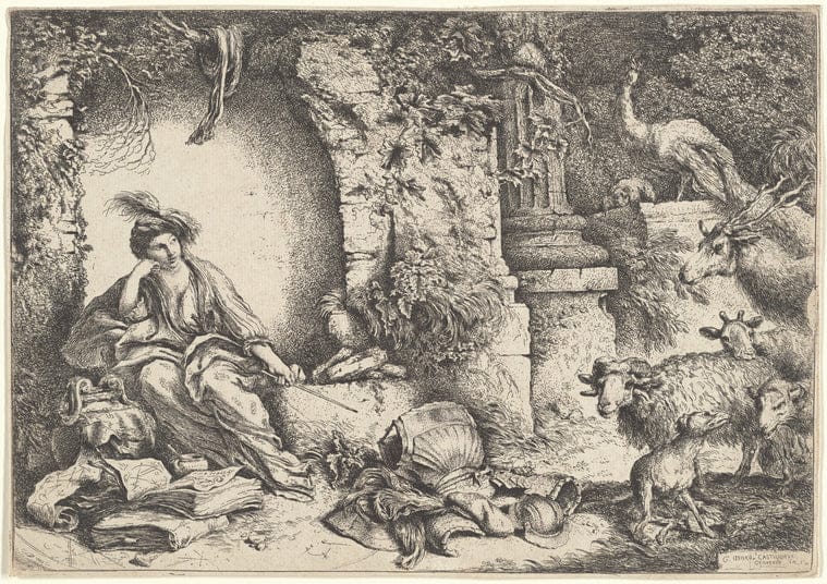 Art Print : Cinquefoil, 1739 - Vintage Wall Art