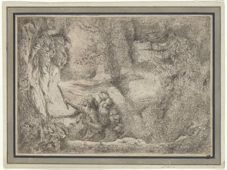 Art Print : The Suck-in Polka, 1847 - Vintage Wall Art