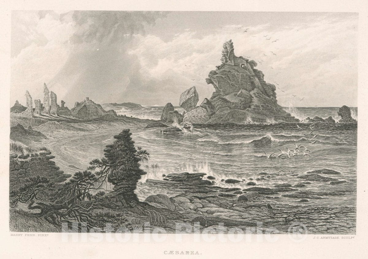 Art Print : 1881, Caesarea. - Vintage Wall Art