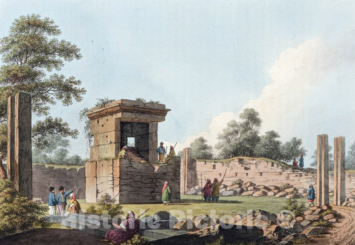 Art Print : 1810, View Near Tortosa - Vintage Wall Art
