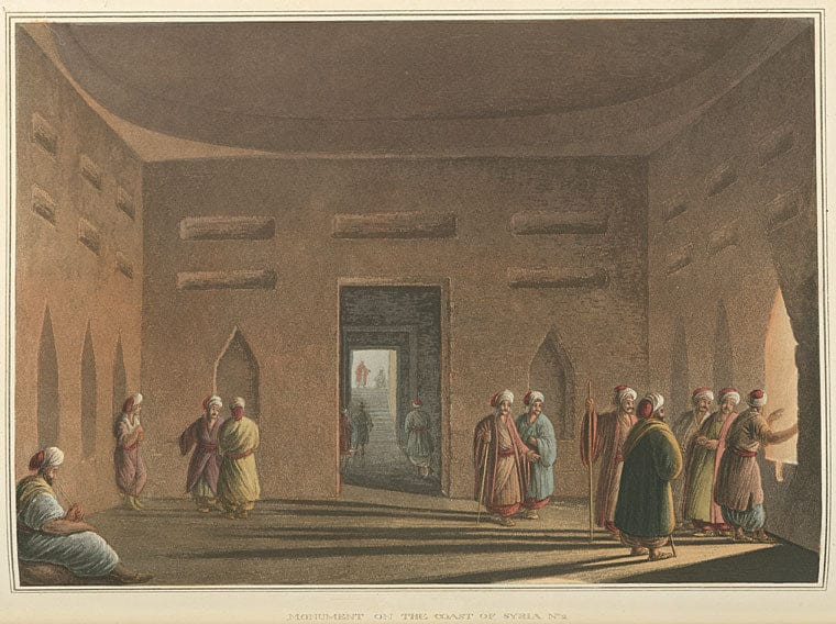 Art Print : 1810, Monument on The Coast of Syria, Plate II - Vintage Wall Art