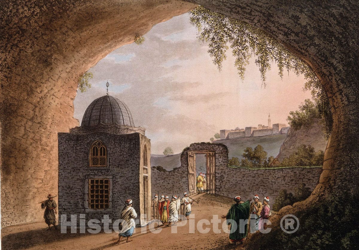 Art Print : 1810, Tomb of Jeremiah - Vintage Wall Art