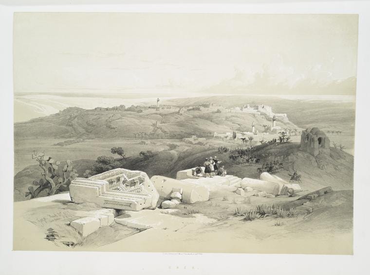 Art Print : 1842, Gaza - Vintage Wall Art