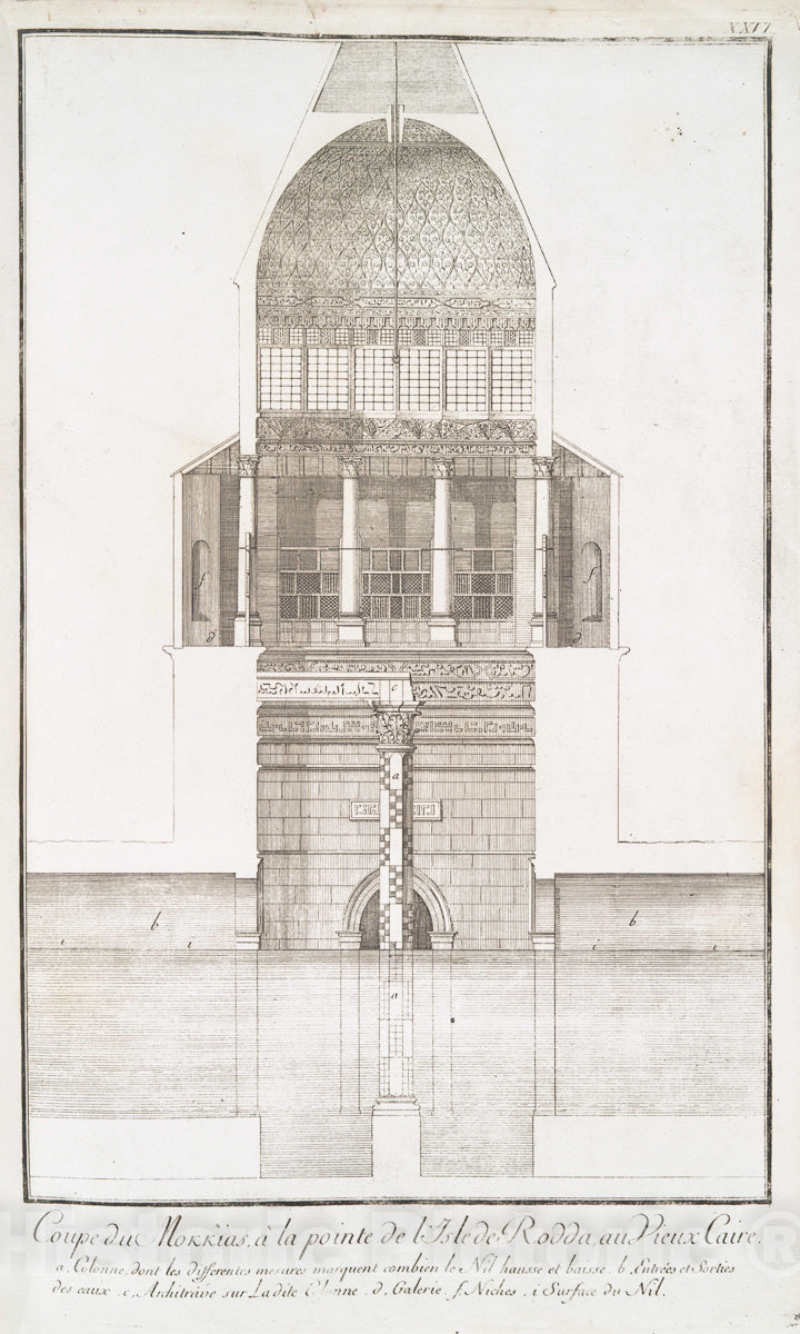 Art Print : 1780, Colonne, dite de Pompee, A Alexandrie. - Vintage Wall Art