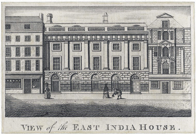 Art Print : 1780, View of The East India House. - Vintage Wall Art