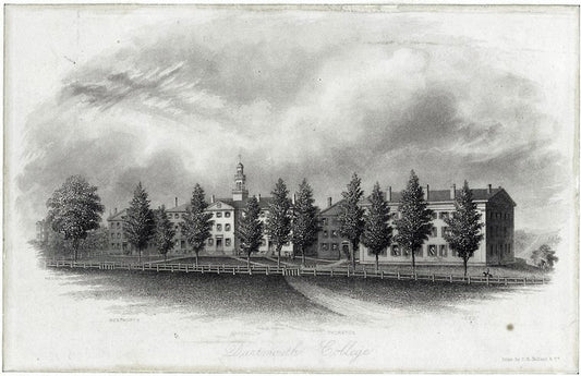 Art Print : 1860, Dartmouth College. - Vintage Wall Art