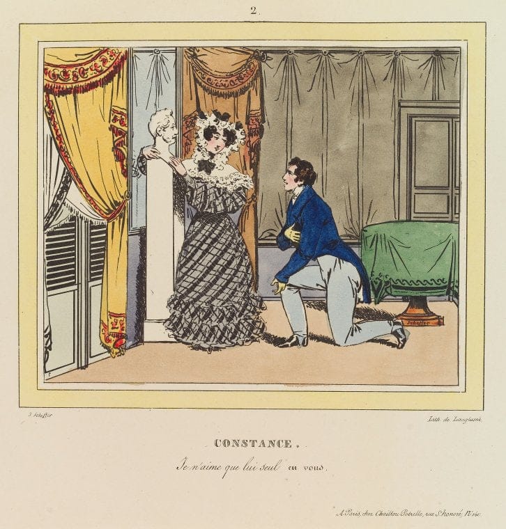 Art Print : Constance, 1797 - Vintage Wall Art
