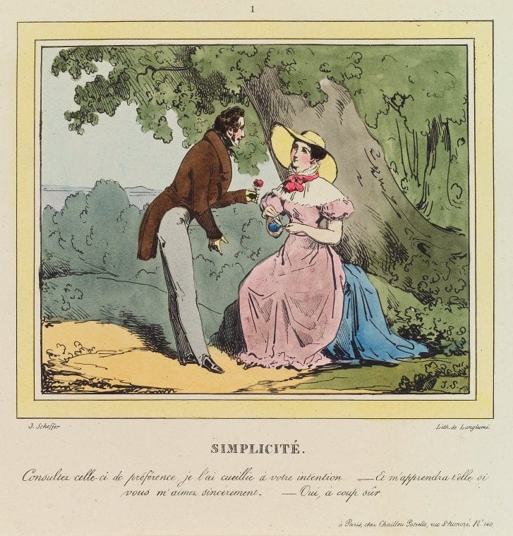 Art Print : Simplicite, 1797 - Vintage Wall Art