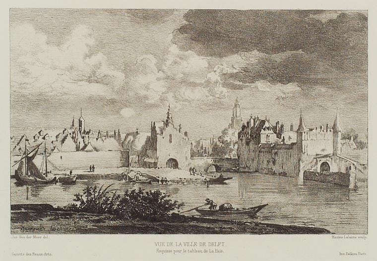 Art Print : Vue de la Ville de Delft (2nd State), 1822 - Vintage Wall Art