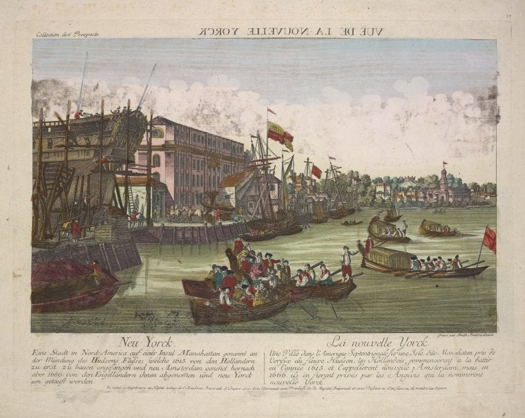 Art Print : Vue de la Nouvelle Yorck, Vintage Wall Art