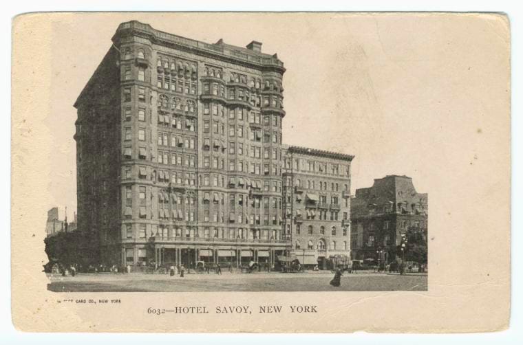 Art Print : Hotel Savoy, New York, 1905 - Vintage Wall Art