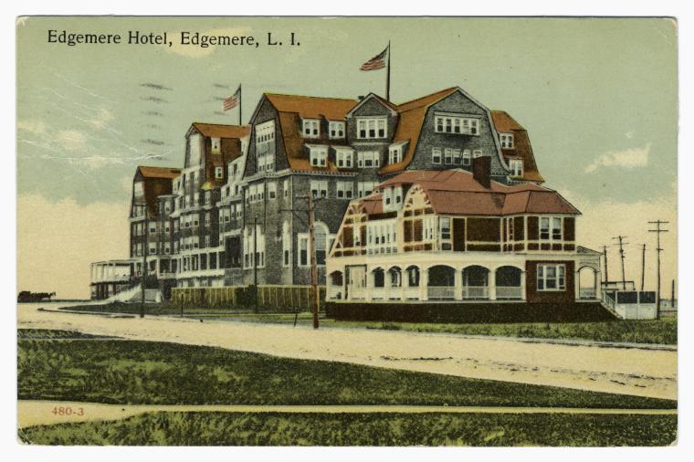 Art Print : Edgemere Hotel, Edgemere, L. I, 1912 - Vintage Wall Art