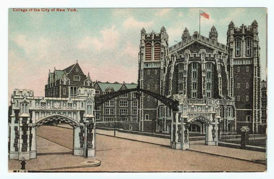 Art Print : College of The City of New York, 1910 - Vintage Wall Art V1