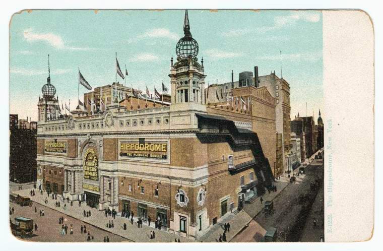 Art Print : The Hippodrome, New York, 1906 - Vintage Wall Art