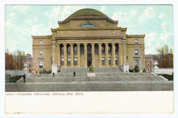 Art Print : Columbia University Library, New York, 1905 - Vintage Wall Art