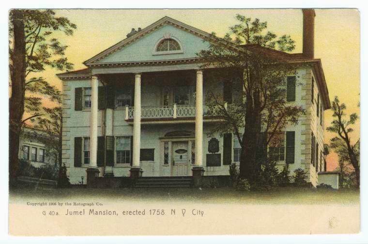 Art Print : Jumel Mansion, erected 1758, N. Y. City, 1905 - Vintage Wall Art