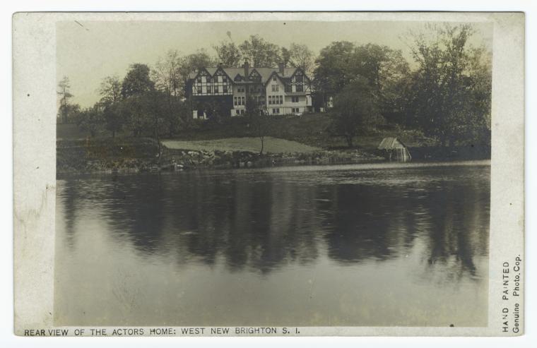 Art Print : Rear View of The Actors Home: West New Brighton S. I, 1906 - Vintage Wall Art