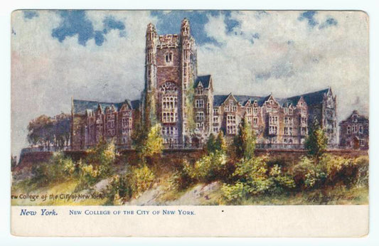 Art Print : New York. New College of The City of New York, 1907 - Vintage Wall Art