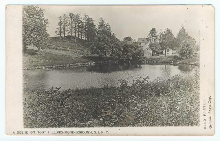 Art Print : A Scene on Todt Hill; Richmond-Borough, S.I. N.Y, 1907 - Vintage Wall Art