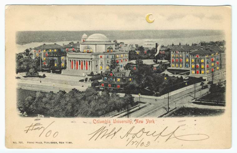 Art Print : Columbia University, New York, 1903 - Vintage Wall Art