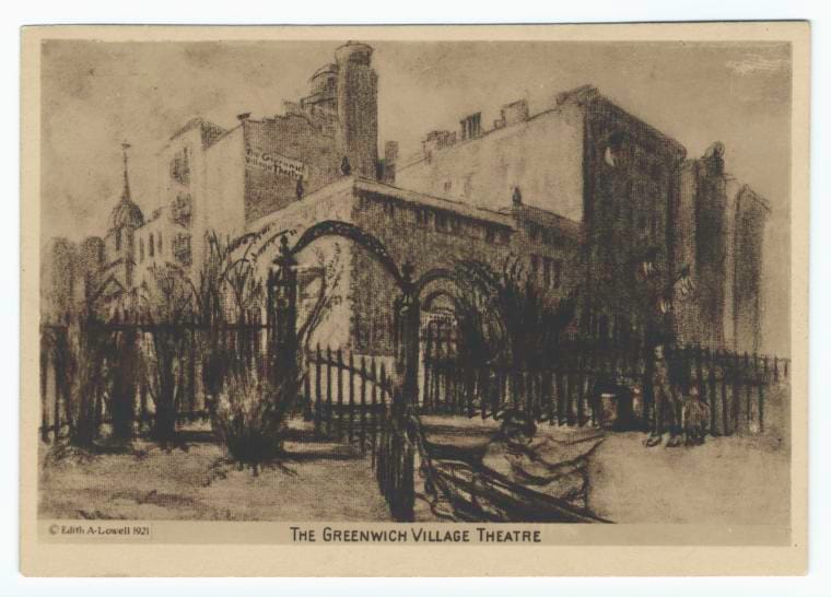 Art Print : The Greenwich Village Theatre, 1921 - Vintage Wall Art