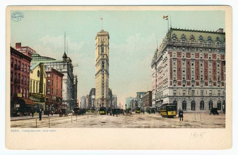 Art Print : Times Square, New York, 1905 - Vintage Wall Art