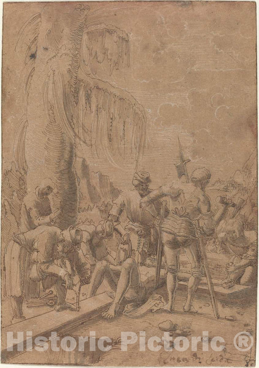 Art Print : Albrecht Altdorfer, Christ Nailed to The Cross, c. 1512 - Vintage Wall Art