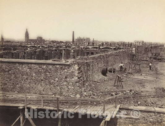 Art Print : Hippolyte-Auguste Collard, RÃ©servoir de Montrouge, Basin supÃ©rieur, cÃ´tÃ© Droit (Montrouge Reservoir, Upper Basin, Right Side), c. 1870 - Vintage Wall Art