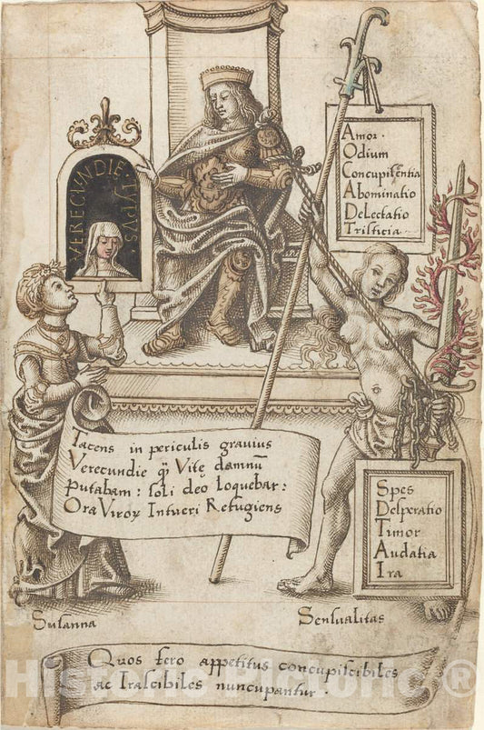 Art Print : Always Have The Bedclothes Folded up [FOL. 41 Recto], c.1514 - Vintage Wall Art