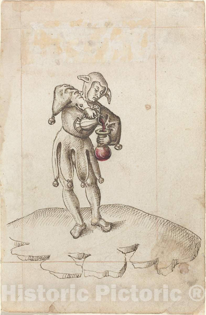 Art Print : Do Not Put Food in a Chamber Pot [FOL. 24 Recto], c.1514 - Vintage Wall Art