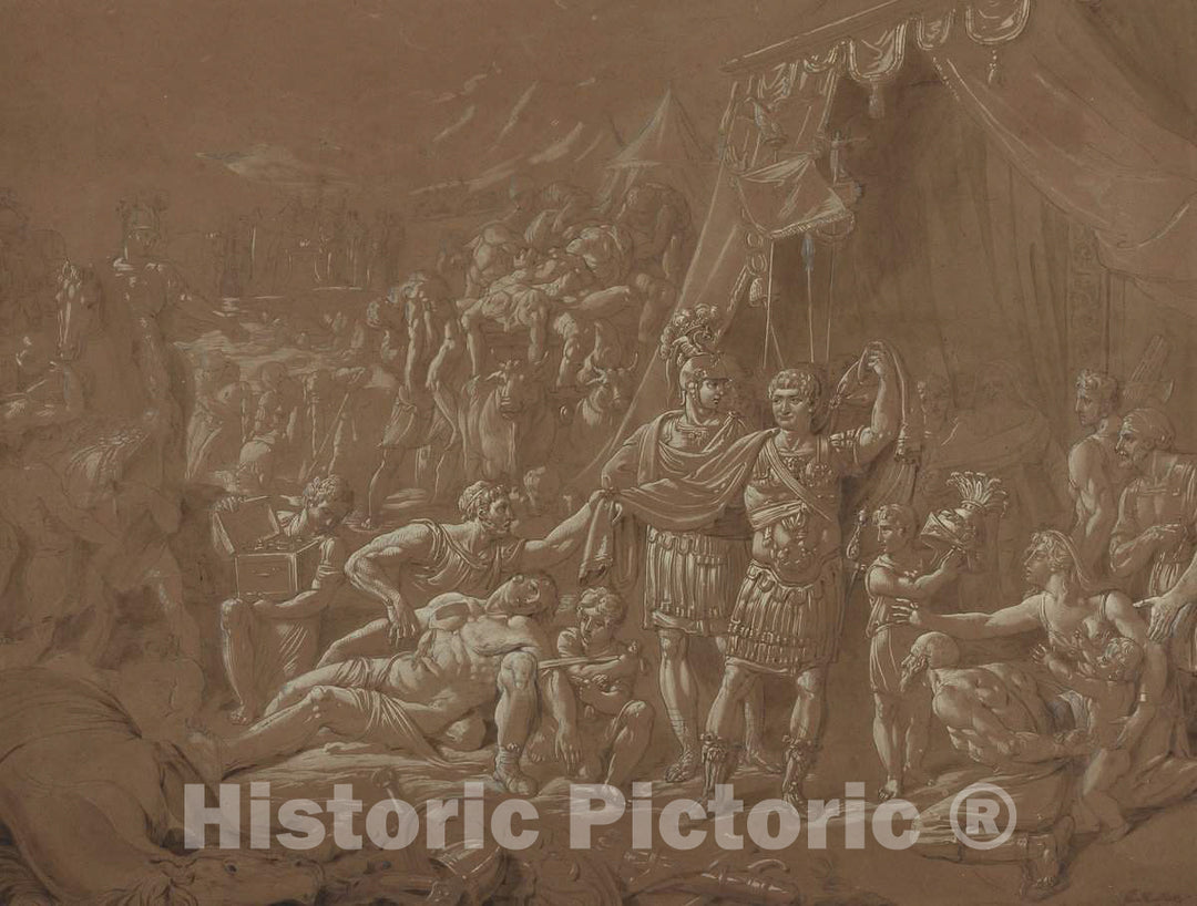 Art Print : Conrad Metz, A Scene from The Life of Trajan, 1817 - Vintage Wall Art