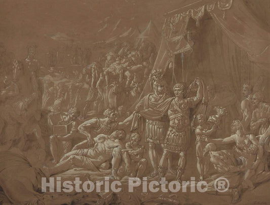 Art Print : Conrad Metz, A Scene from The Life of Trajan, 1817 - Vintage Wall Art