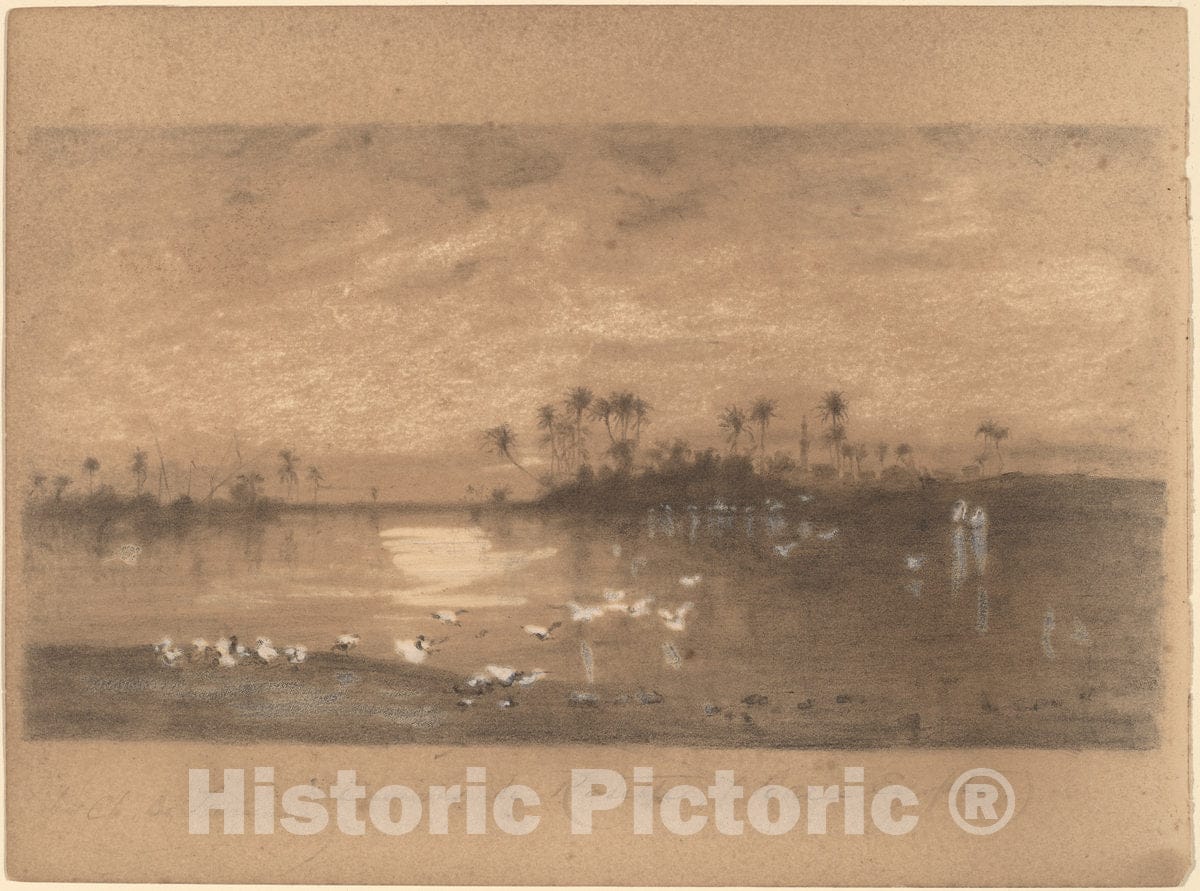 Art Print : Charles J. Bridgman, Rosetta, Egypt, c.1872 - Vintage Wall Art