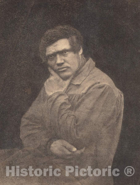 Art Print : Baron Louis-Adolphe Humbert de Molard, Portrait of a Man, Late 1840s - Vintage Wall Art