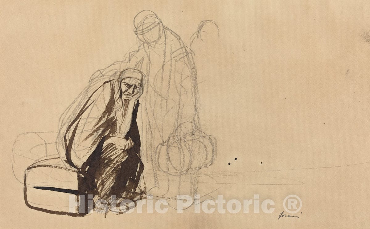 Art Print : Louis Forain, The Departure for Versailles, c. 1919 - Vintage Wall Art