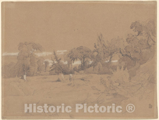 Art Print : Jasper Francis Cropsey, Sherberne Valley, 1852 - Vintage Wall Art