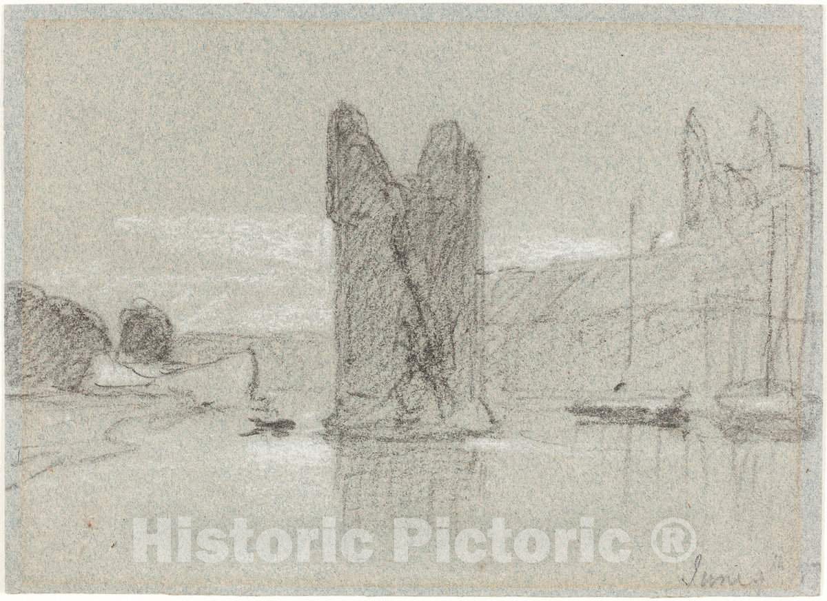 Art Print : John Sell Cotman, The Devil's Tower, c.1834 - Vintage Wall Art