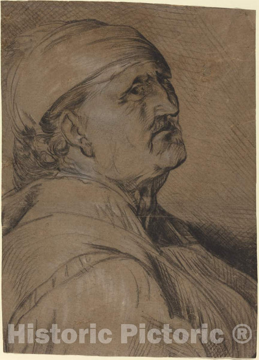 Art Print : Gerrit Claesz Bleker, Head of an Old Man - Vintage Wall Art