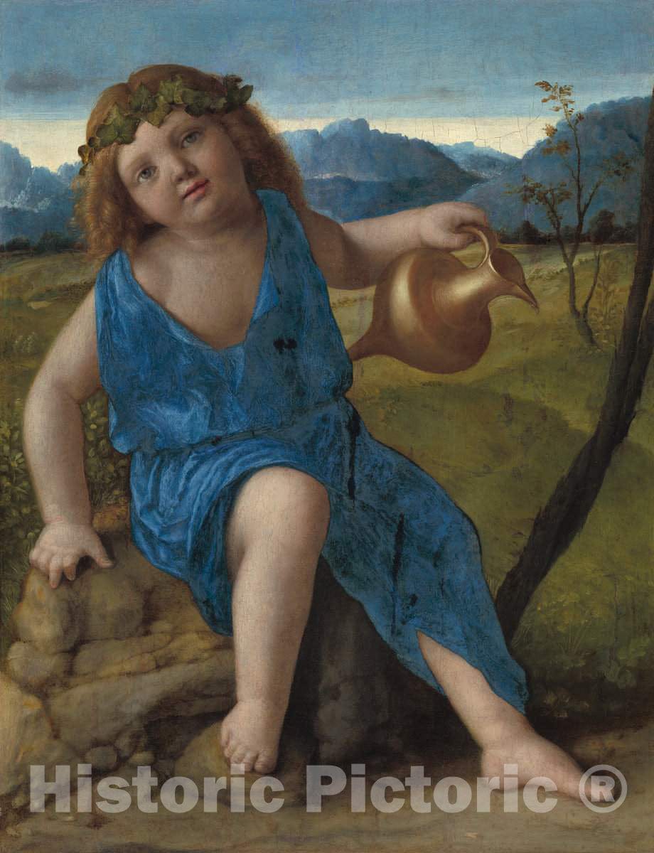 Art Print : Giovanni Bellini, The Infant Bacchus, c.1508 - Vintage Wall Art