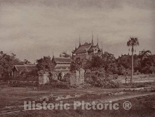 Art Print : Linnaeus Tripe, Amerapoora: My-au-dyk Kyoung, 1855 - Vintage Wall Art