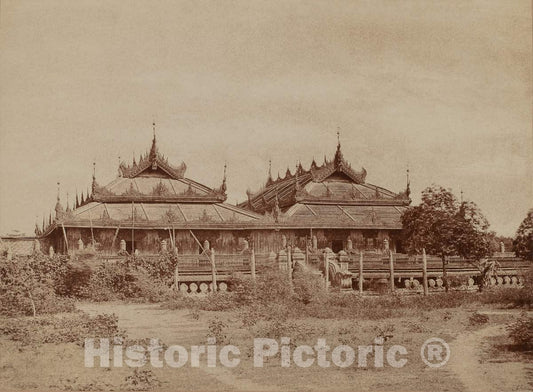 Art Print : Linnaeus Tripe, Amerapoora: Pyee-dyk Kyoung, 1855 - Vintage Wall Art