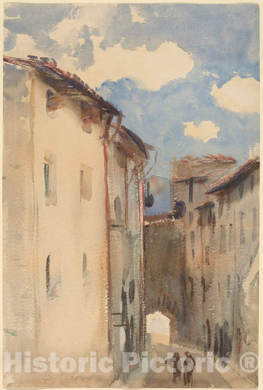 Art Print : John Singer Sargent, Camprodon, Spain, c. 1892 - Vintage Wall Art