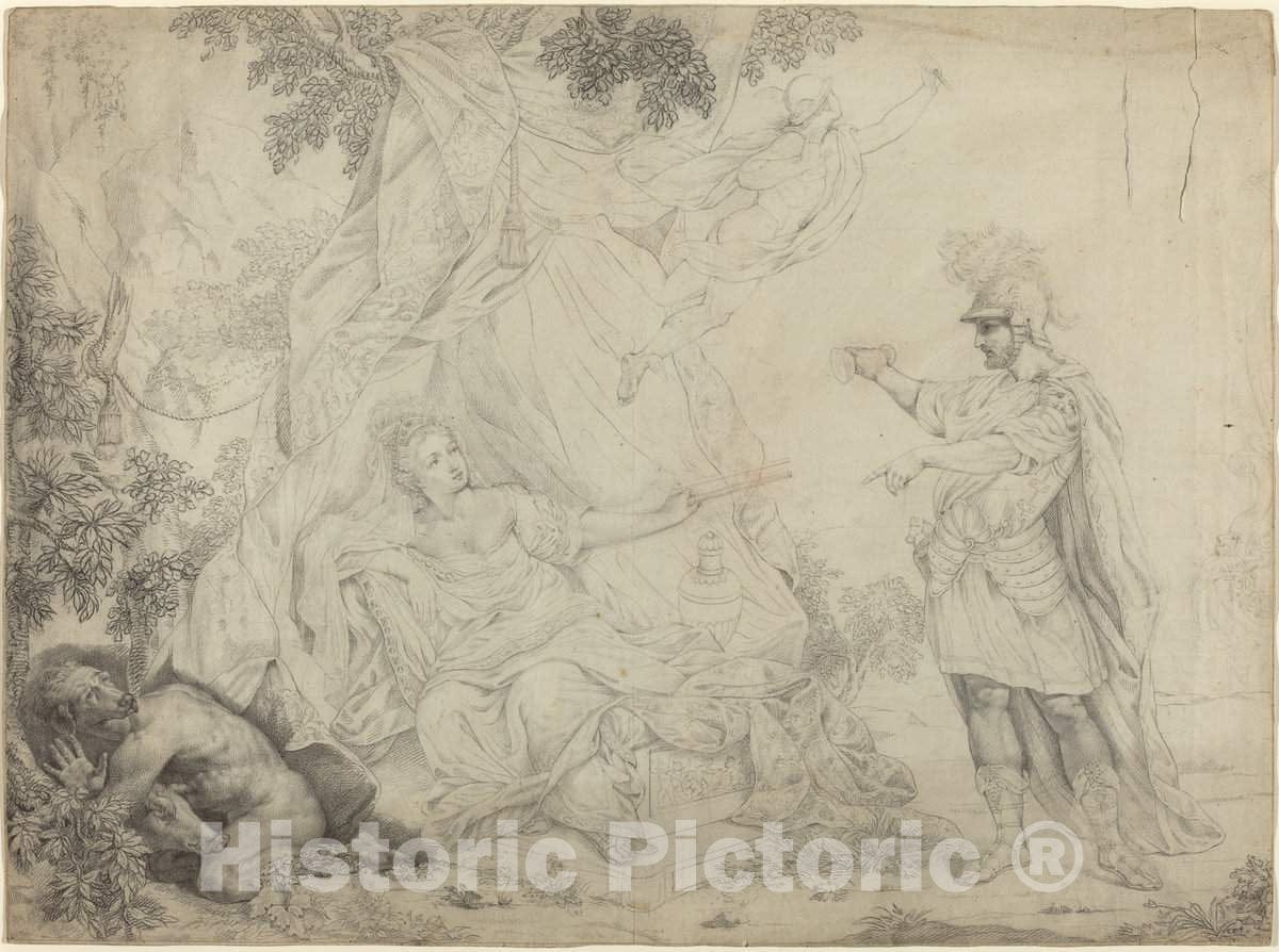 Art Print : Circe and Ulysses - Vintage Wall Art