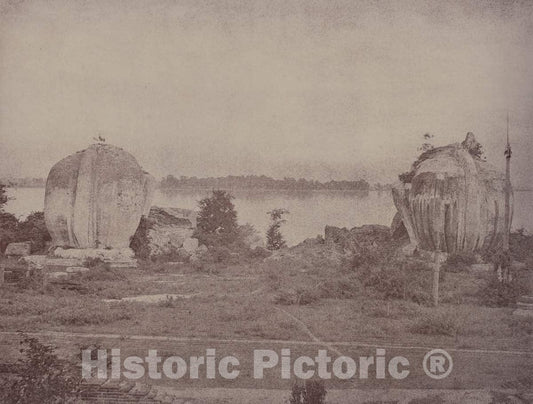 Art Print : Linnaeus Tripe, Mengoon: Ruined Griffins, 1855 - Vintage Wall Art